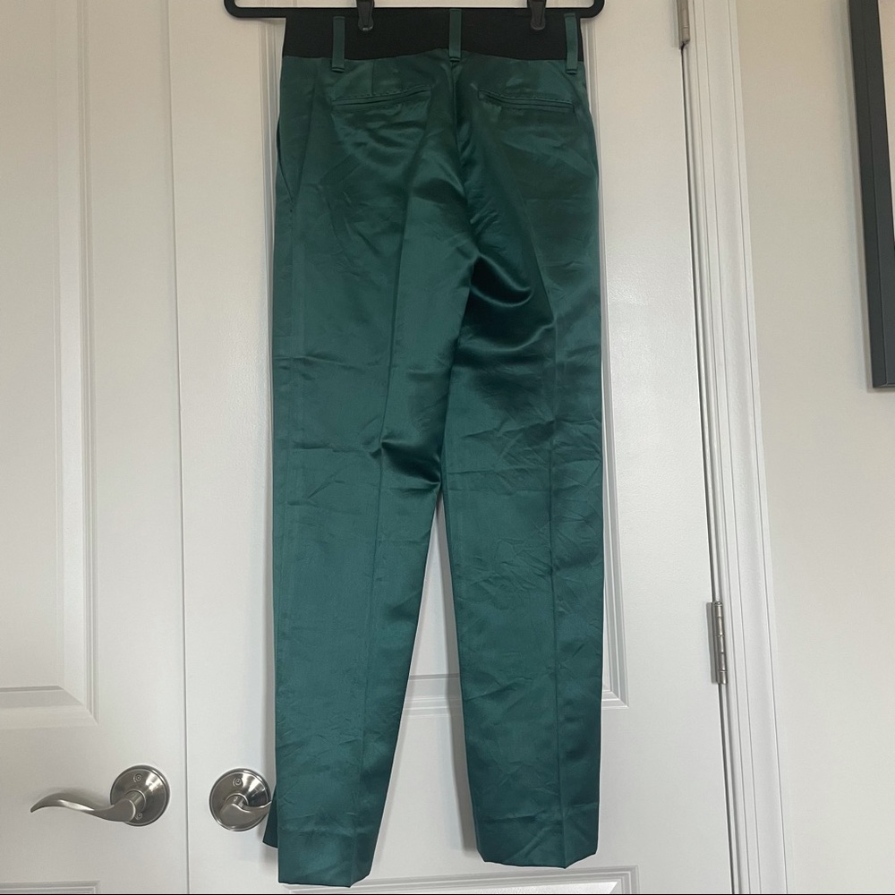 Marc Jacobs | Green Silk Trousers - Picture 3 of 5